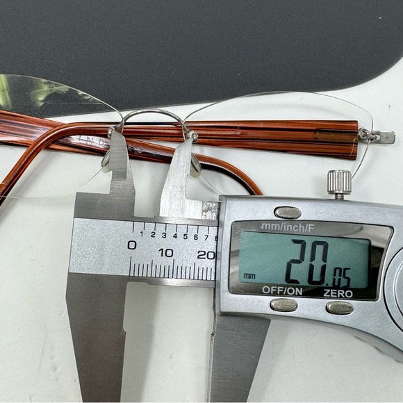 LINDBERG SPIRIT TITANIUM Eyeglasses Rimless Frame Striped Brown K50 Col. K31 - Picture 15 of 16